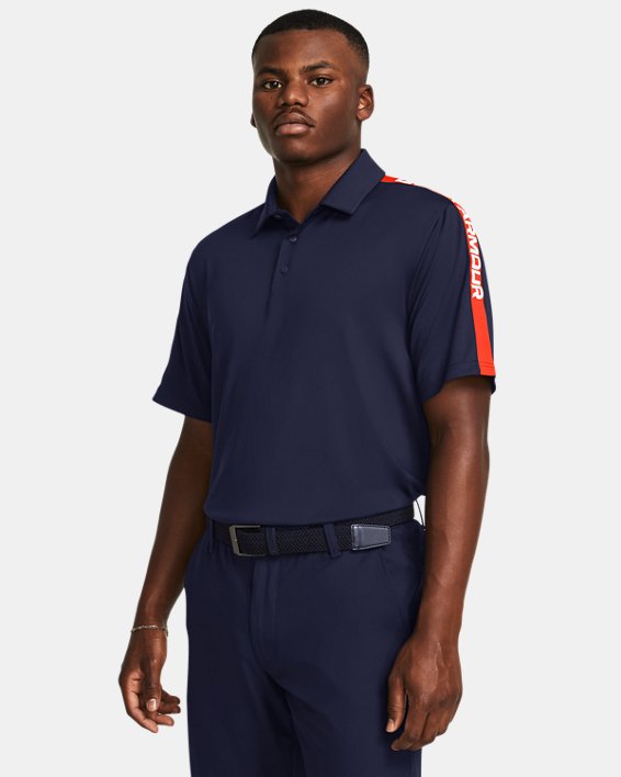 เสื้อโปโล UA Playoff 3.0 Striker สำหรับผู้ชาย in Blue image number 0